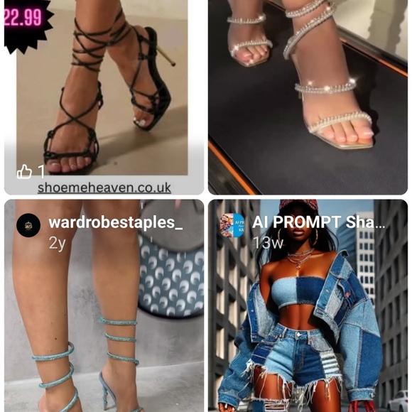 SeXXXy Naughty hot 🔥 pink 💗 gladiator ankle wrap stilettos ONE DAY CLEARANCE! - Picture 5 of 6